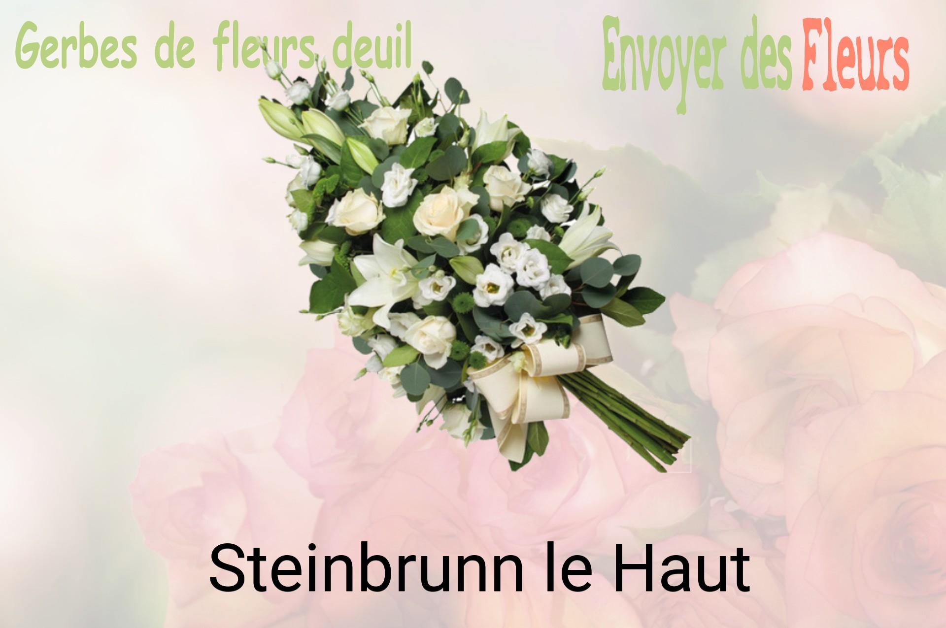 Gerbe de fleurs de deuil livrée à Steinbrunn-le-Haut